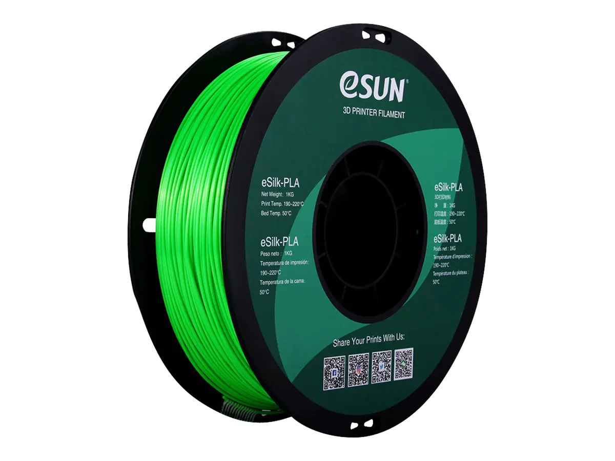 Esun - Grün - 1 kg - silk PLA filament (3D) Esun - Grün - 1 kg - silk PLA filament (3D)
