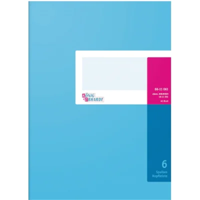 K+E Spaltenbuch A4 6 Spalten 40 Bl 8611061 K+E Spaltenbuch A4 6 Spalten 40 Bl 8611061