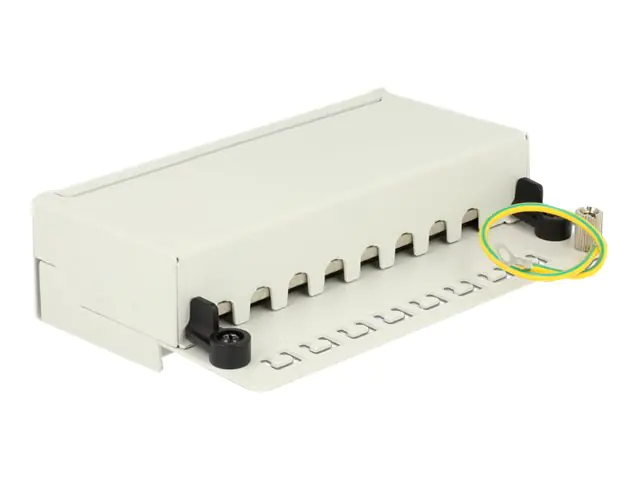 Delock Patch Panel - CAT 6 - RJ-45 X 8 - Hellgrau