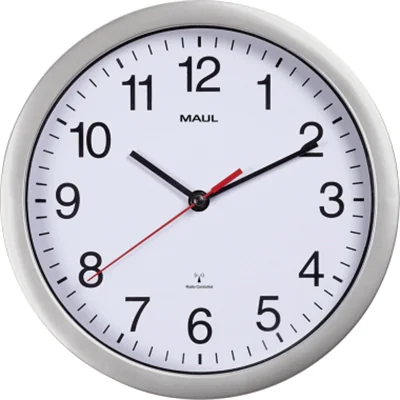 MAUL Funkuhr MAULrun 25RC 9052595 Kunststoff Ø25mm si MAUL Funkuhr MAULrun 25RC 9052595 Kunststoff Ø25mm si