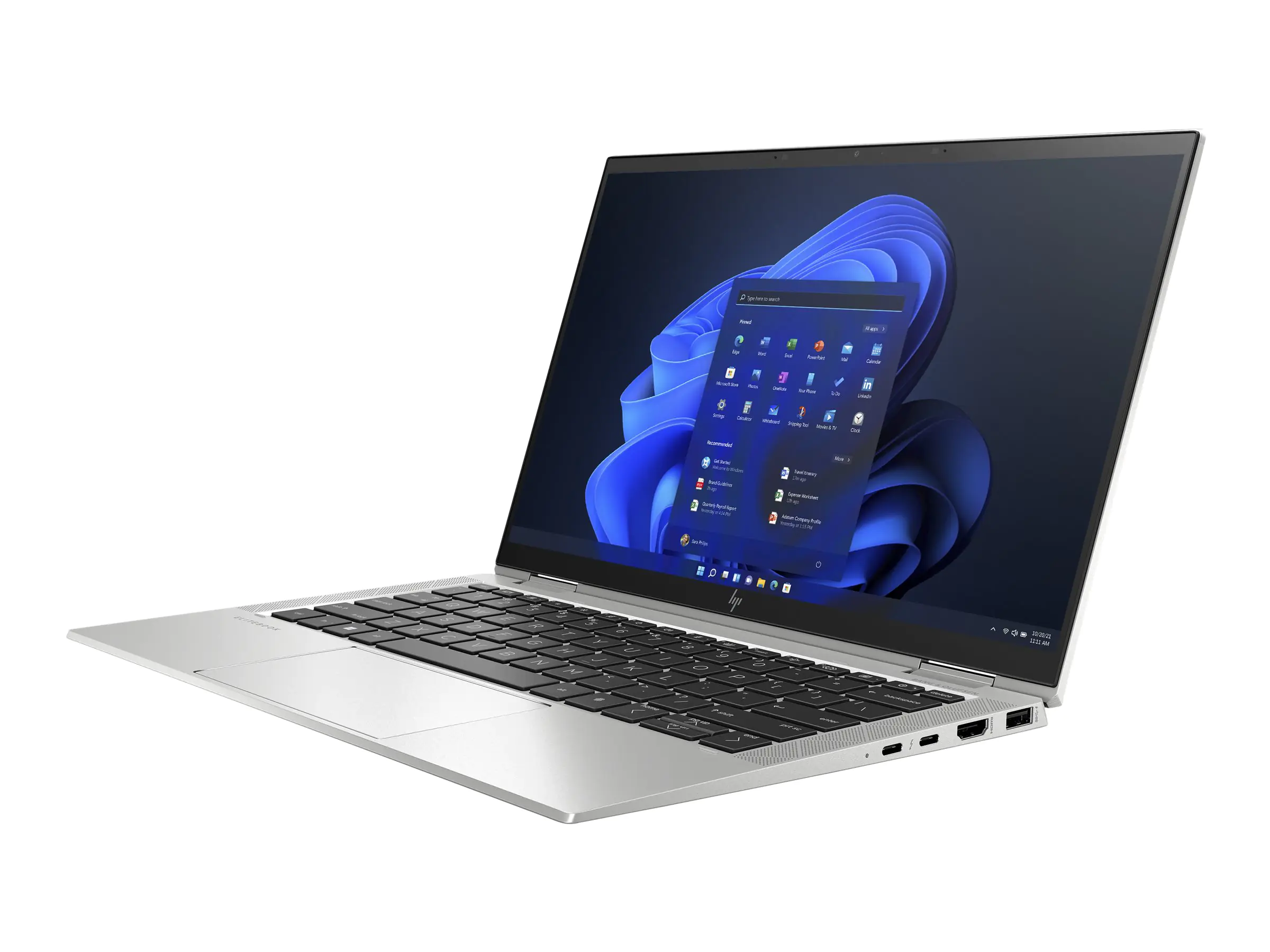 HP EliteBook x360 1030 G8 - Wolf Pro Security - Flip-Design - Core i5 1135G7 / 2.4 GHz - Win 11 Pro - Iris Xe Graphics - 8 GB RAM - 256 GB SSD NVMe, HP Value - 33.8 cm (13.3")