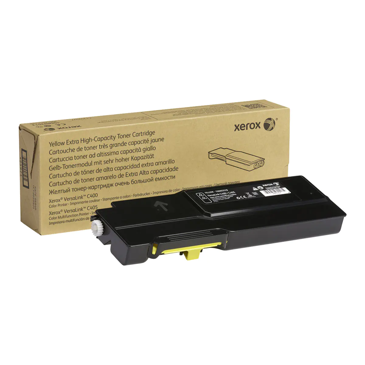 Xerox VersaLink C405 - Extrahohe Kapazität - Gelb - Original - Tonerpatrone - für VersaLink C400, C405 Xerox VersaLink C405 - Extrahohe Kapazität - Gelb - Original - Tonerpatrone - für VersaLink C400, C405