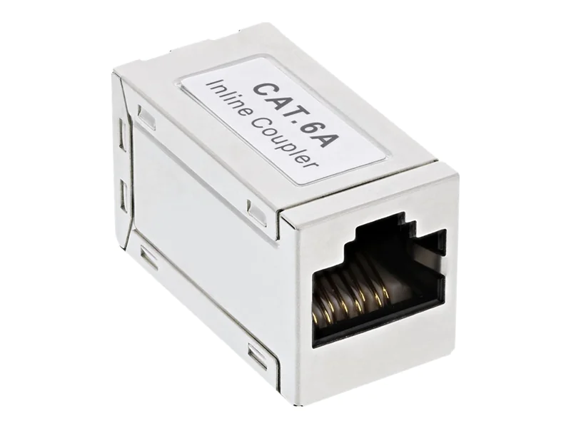InLine - Netzwerkkoppler - RJ-45 (W) zu RJ-45 (W) - abgeschirmt - CAT 6a - Silber InLine - Netzwerkkoppler - RJ-45 (W) zu RJ-45 (W) - abgeschirmt - CAT 6a - Silber
