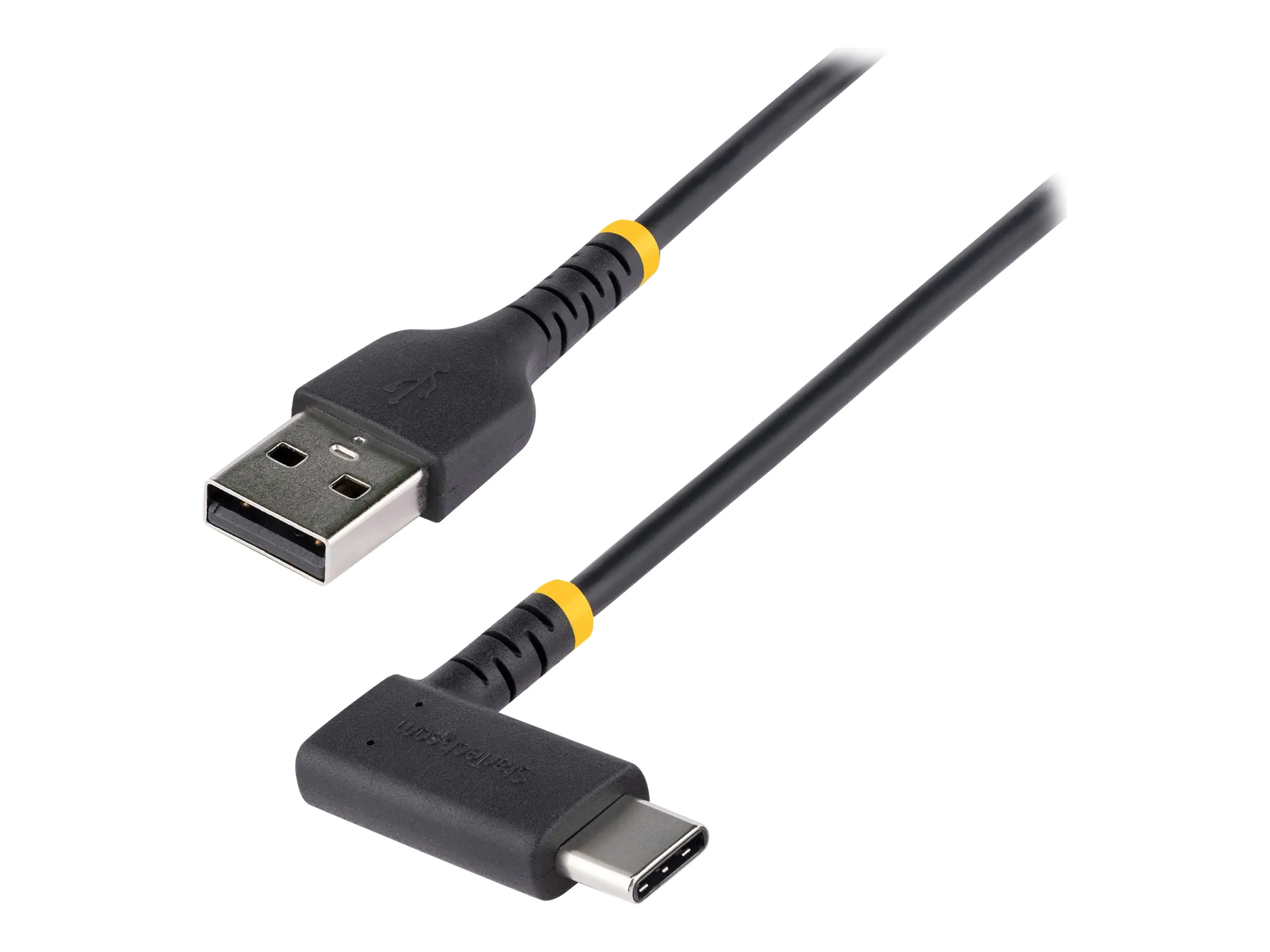 StarTech 6in (15cm) USB A to C Charging Cable Right Angle, Heavy Duty Fast Charge USB-C Cable, USB 2.0 A to Type-C, Durable and Rugged Aramid Fiber, 3A, S20/iPad/Pixel - High Quality Short USB Charging Cord (R2ACR-15C-USB-CABLE) - USB-Kabel - USB (M) gera StarTech 6in (15cm) USB A to C Charging Cable Right Angle, Heavy Duty Fast Charge USB-C Cable, USB 2.0 A to Type-C, Durable and Rugged Aramid Fiber, 3A, S20/iPad/Pixel - High Quality Short USB Charging Cord (R2ACR-15C-USB-CABLE) - USB-Kabel - USB (M) gera