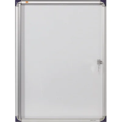 Nobo Schaukasten 1900846 51x68x 2,2cm innen 4 x DIN A4 weiß/silber