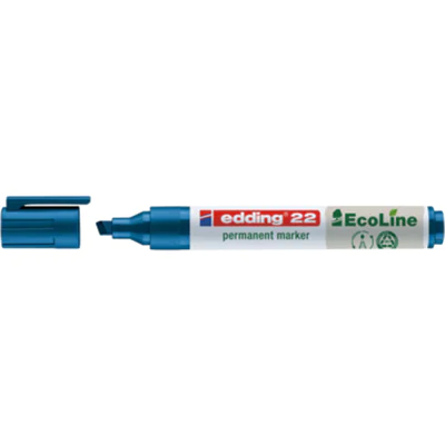 edding Permanentmarker 22 EcoLine 4-22003 1-5mm Keilspitze blau edding Permanentmarker 22 EcoLine 4-22003 1-5mm Keilspitze blau