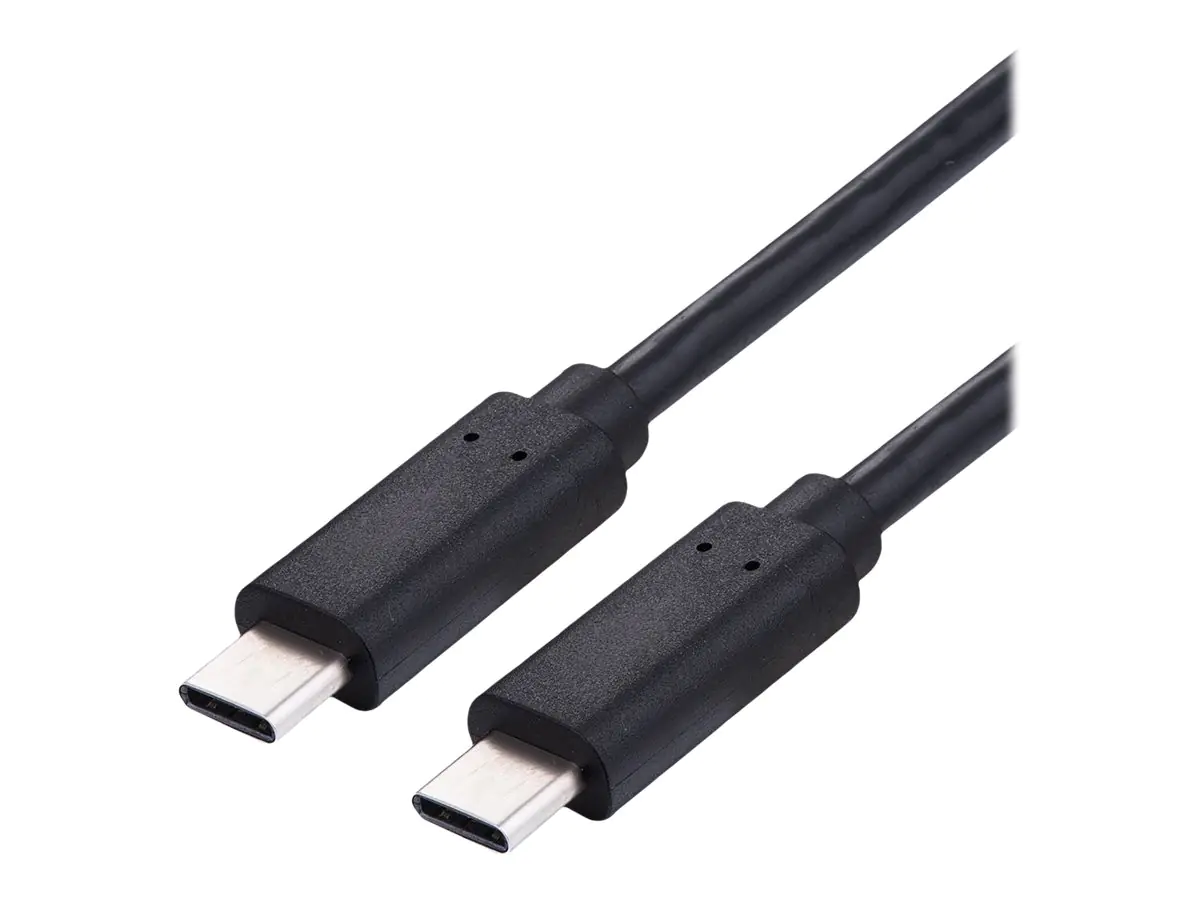 VALUE - USB-Kabel - 24 pin USB-C (M) zu 24 pin USB-C (M) - USB 2.0 - 20 V - 5 A - 2 m - USB-Stromversorgung (100 W) - Schwarz VALUE - USB-Kabel - 24 pin USB-C (M) zu 24 pin USB-C (M) - USB 2.0 - 20 V - 5 A - 2 m - USB-Stromversorgung (100 W) - Schwarz