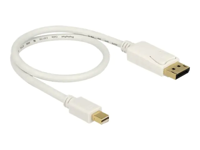 Delock - DisplayPort-Adapter - DisplayPort (M) bis Mini DisplayPort (M) - 50 cm - weiß