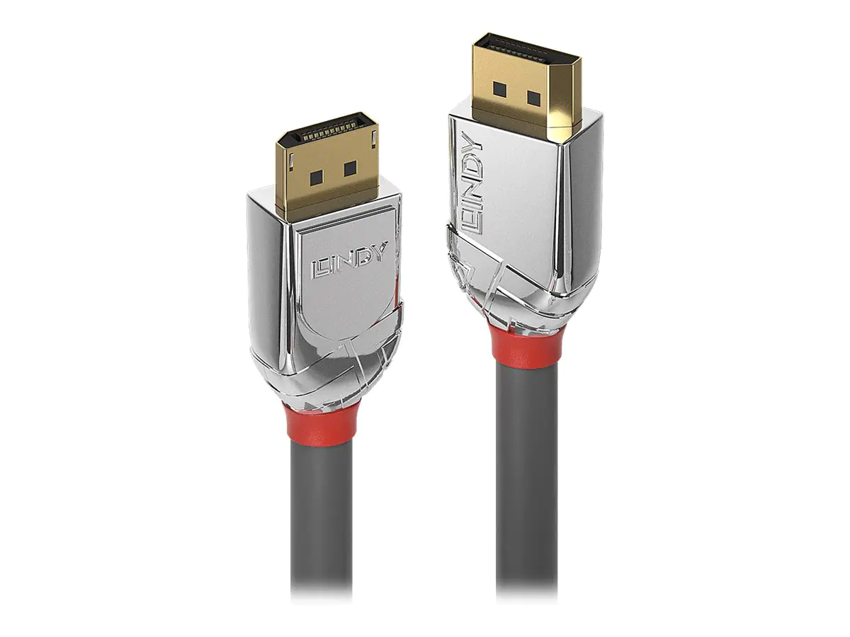 Lindy CROMO - DisplayPort-Kabel - DisplayPort (M) bis DisplayPort (M) - DisplayPort 1.2 - 5 m - rund, 4K Unterstützung - Grau Lindy CROMO - DisplayPort-Kabel - DisplayPort (M) bis DisplayPort (M) - DisplayPort 1.2 - 5 m - rund, 4K Unterstützung - Grau