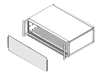 SCHROFF Rackpaneel - vorne und hinten - 2U - 48.3 cm (19")