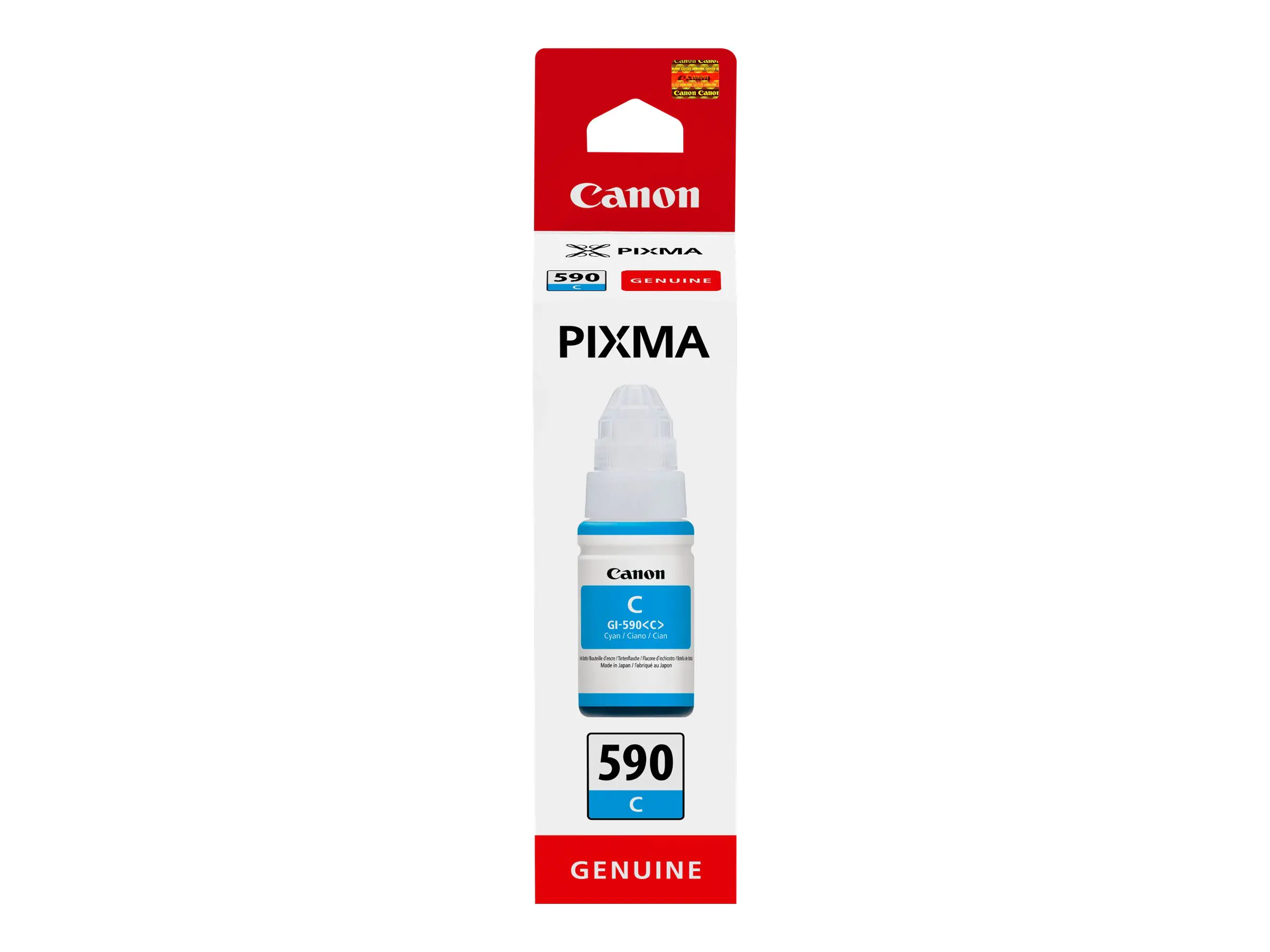 Canon GI 590 C - 70 ml - Cyan - original - Nachfülltinte - für PIXMA G1500, G1501, G1510, G2500, G2501, G2510, G3500, G3501, G3510, G4410, G4500, G4511