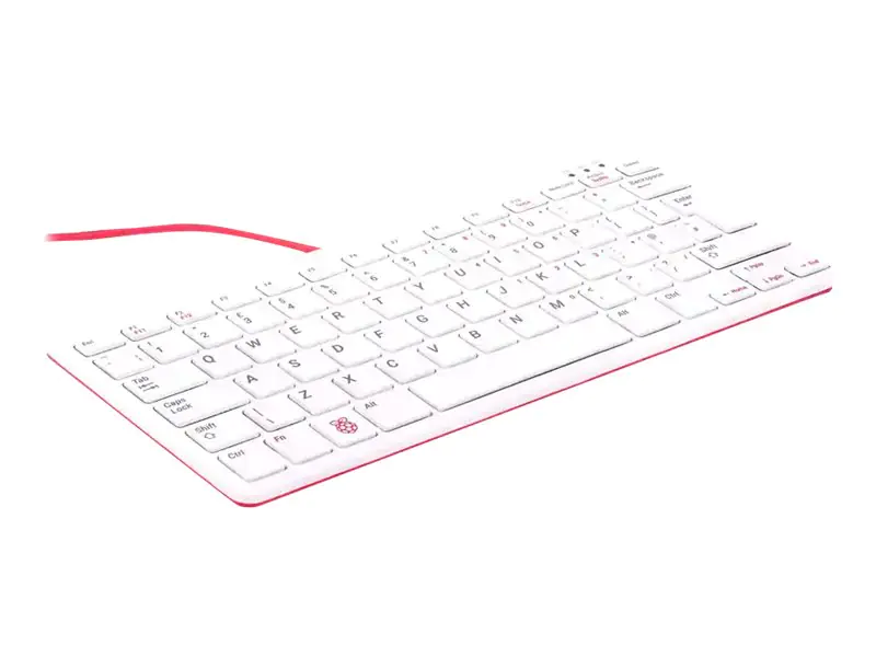 Raspberry Pi - Tastatur - USB - Deutsch - weiß, Rot - für Raspberry Pi 2 Model B, 3 Model A+, 3 Model B, 3 Model B+, 4 Model B