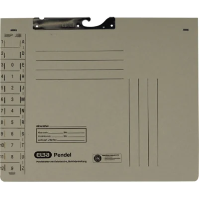 ELBA Pendelhefter 100570021 DIN A4 320g Amtsheftung Karton grau ELBA Pendelhefter 100570021 DIN A4 320g Amtsheftung Karton grau