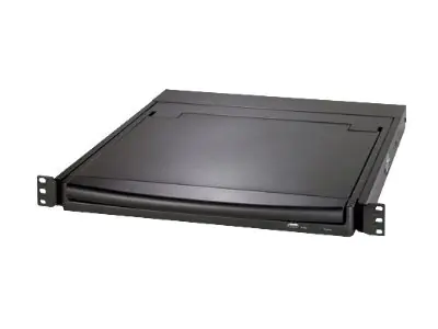 APC LCD Console - KVM-Konsole - 43.2 cm (17") - Rack - einbaufähig - 1280 x 1024 @ 75 Hz - Schwarz - 1U - für P/N: AR3106SP, SMX1000C, SMX1500RM2UC, SMX1500RM2UCNC, SMX750C, SMX750CNC, SRT5KRMXLW-TW