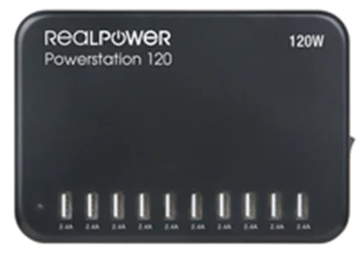 RealPower Power Station 120, Drinnen, AC, Schwarz 321132