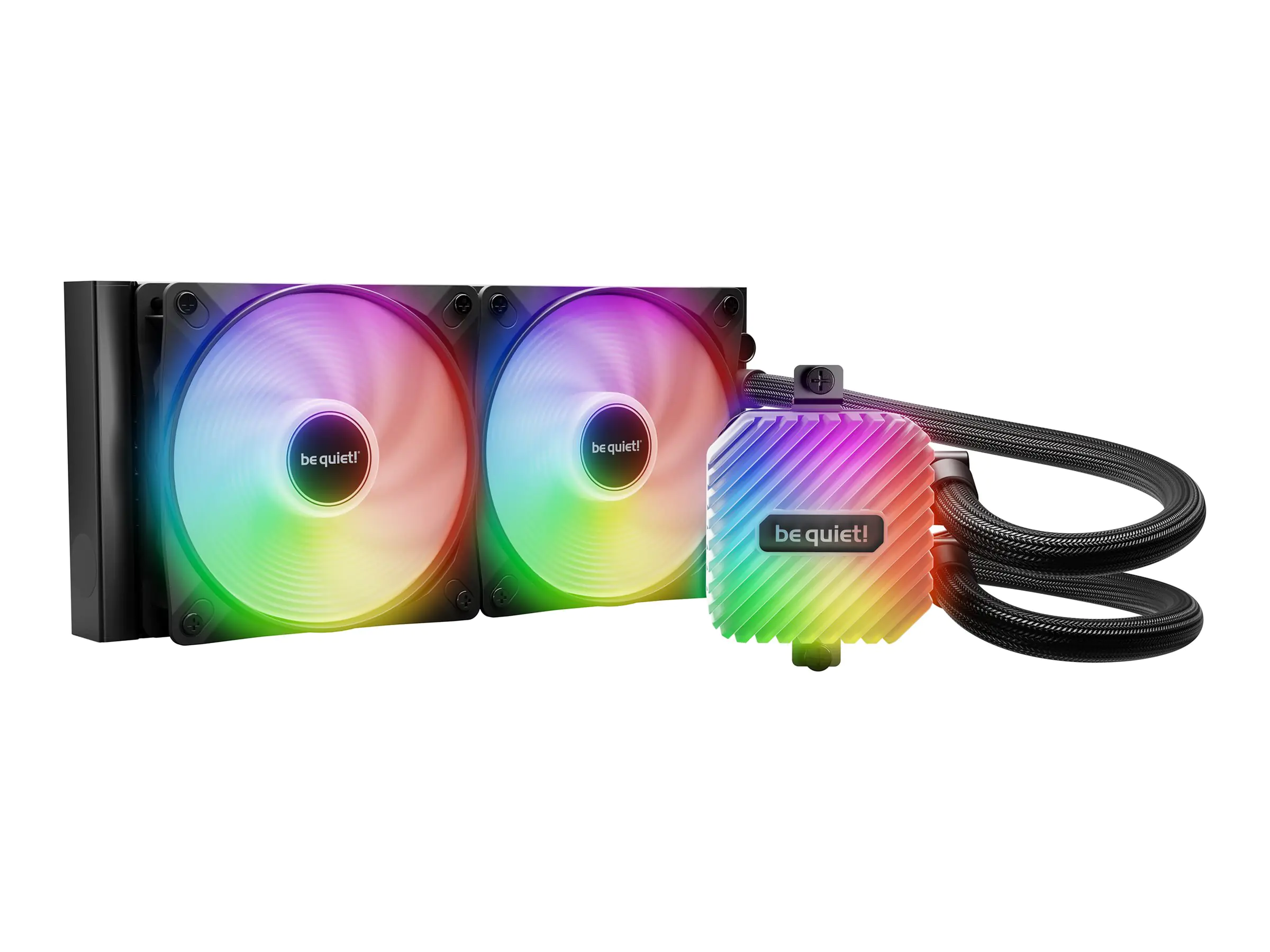 be quiet! Light Loop - Prozessor-Flüssigkeitskühlsystem - Kühlergröße: 240 mm - (für: LGA1150, LGA1151, LGA1155, LGA1851, LGA1700, LGA1200, AM5, AM4) - 120 mm - Schwarz