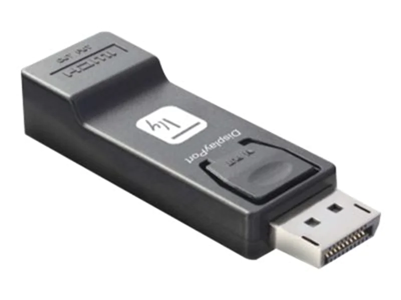 TECHly - Videoadapter - DisplayPort männlich eingerastet zu HDMI weiblich - Schwarz - 2160p-Unterstützung, Support von 4K 30 Hz