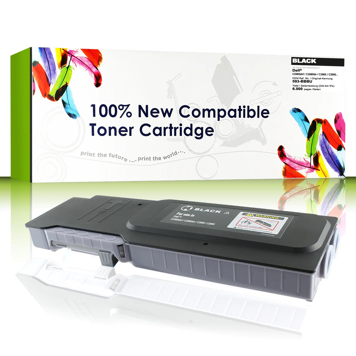 Cartridgeweb Toner kompatibel zu Dell 593-BBBU RD80W schwarz 6.000 Seiten 1 Stück Cartridgeweb Toner kompatibel zu Dell 593-BBBU RD80W schwarz 6.000 Seiten 1 Stück