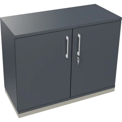 Flügeltürenschrank 2OH B1000xT442xH781 si/Lavagrau Flügeltürenschrank 2OH B1000xT442xH781 si/Lavagrau