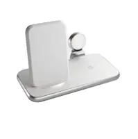 Zens Aluminium Series 4 in 1 - Kabelloses Ladegerät + AC-Netzteil - 45 Watt - Apple Fast Charge, FC (USB) - auf Kabel: USB-C - weiß