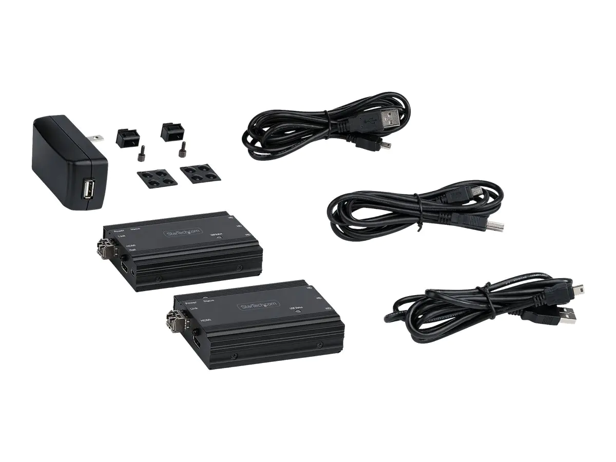 StarTech.com 4K HDMI LWL Extender - HDMI Video & USB Remote KVM Switch/Console Extender - bis zu 30