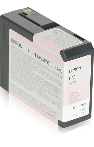 Epson T5806 - 80 ml - hellmagentafarben - Original - Tintenpatrone - für Stylus Pro 3800, Pro 3880 Epson T5806 - 80 ml - hellmagentafarben - Original - Tintenpatrone - für Stylus Pro 3800, Pro 3880