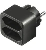 Wentronic NK 002 - Typ C (Euro-Stecker) - Typ C (Euro-Stecker) - Schwarz - Männlich/Weiblich