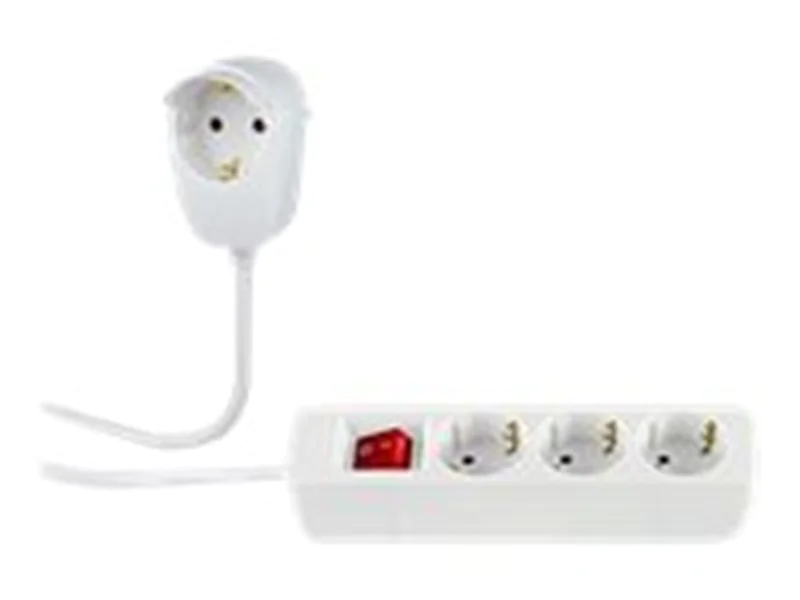 REV Ritter REV Powersplit - Steckdosenleiste - Wechselstrom 230 V - 3500 Watt - Ausgangsanschlüsse: 4 (4 x Europlug) 0012395114 WS