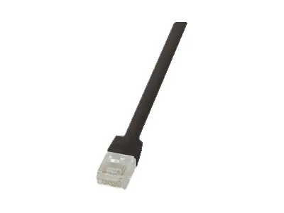 LogiLink SlimLine - Patch-Kabel - RJ-45 (M) zu RJ-45 (M) - 2 m - UTP - CAT 6 - flach - Schwarz