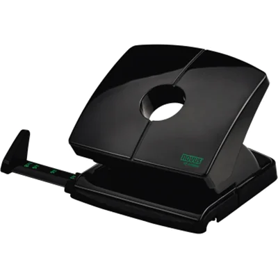 NOVUS Locher B 220 re+new 8 cm 20 Bl. (80 g/m²) mit Anschlagschiene schwarz NOVUS Locher B 220 re+new 8 cm 20 Bl. (80 g/m²) mit Anschlagschiene schwarz