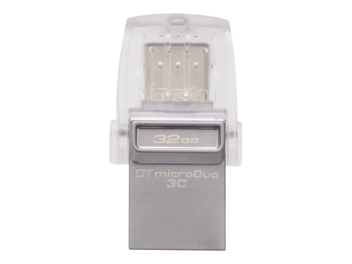 Kingston DataTraveler microDuo 3C - USB-Flash-Laufwerk - 32 GB - USB 3.1 / USB-C - für Apple MacBook (Early 2015, Early 2016, Mid 2017); MacBook Air (Late 2018); MacBook Pro (Late 2016, Mid 2017, Mid 2018)