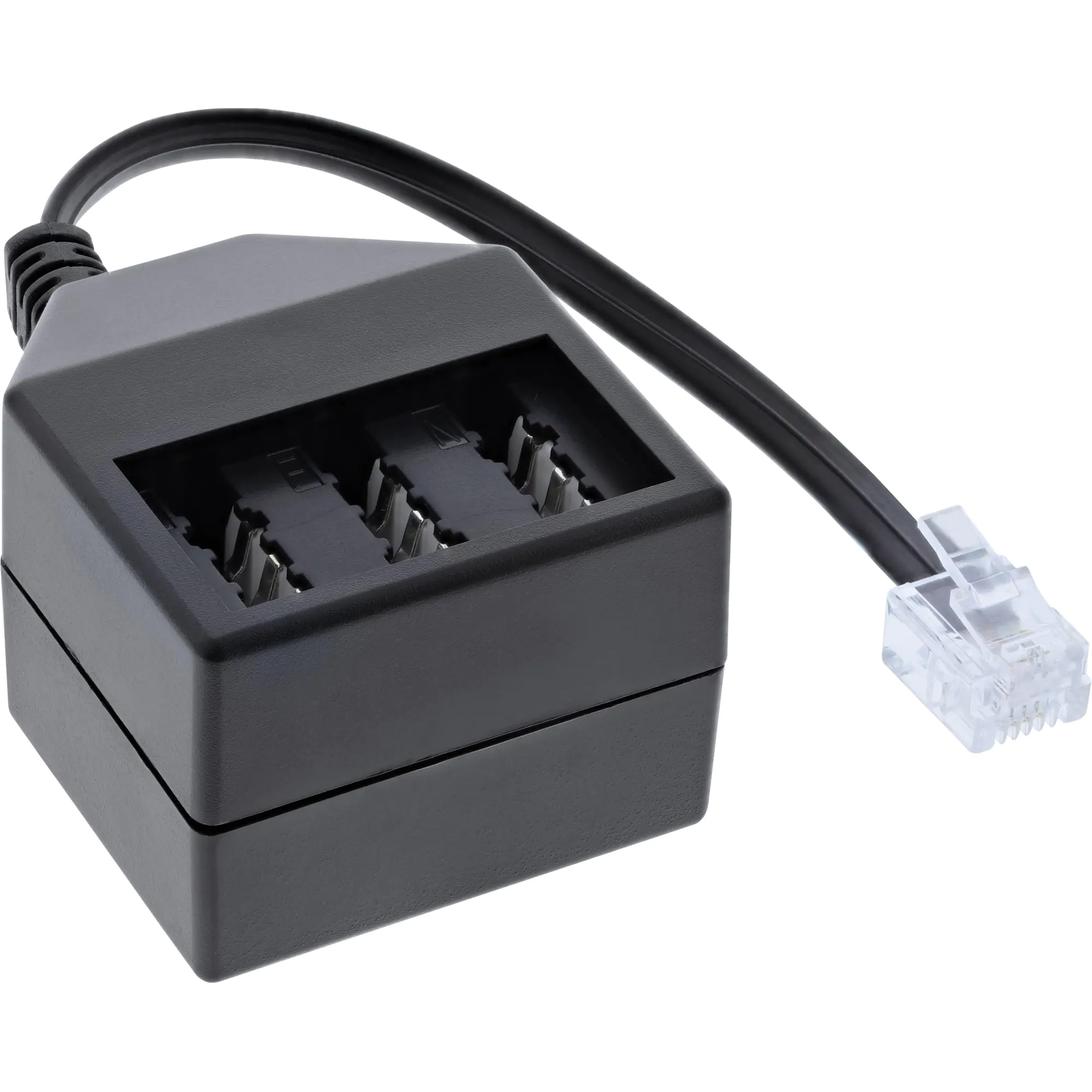 InLine TAE adapter cable - Telefonadapter - RJ-11 (M) zu TAE-NFN (W) - 10 m - Schwarz