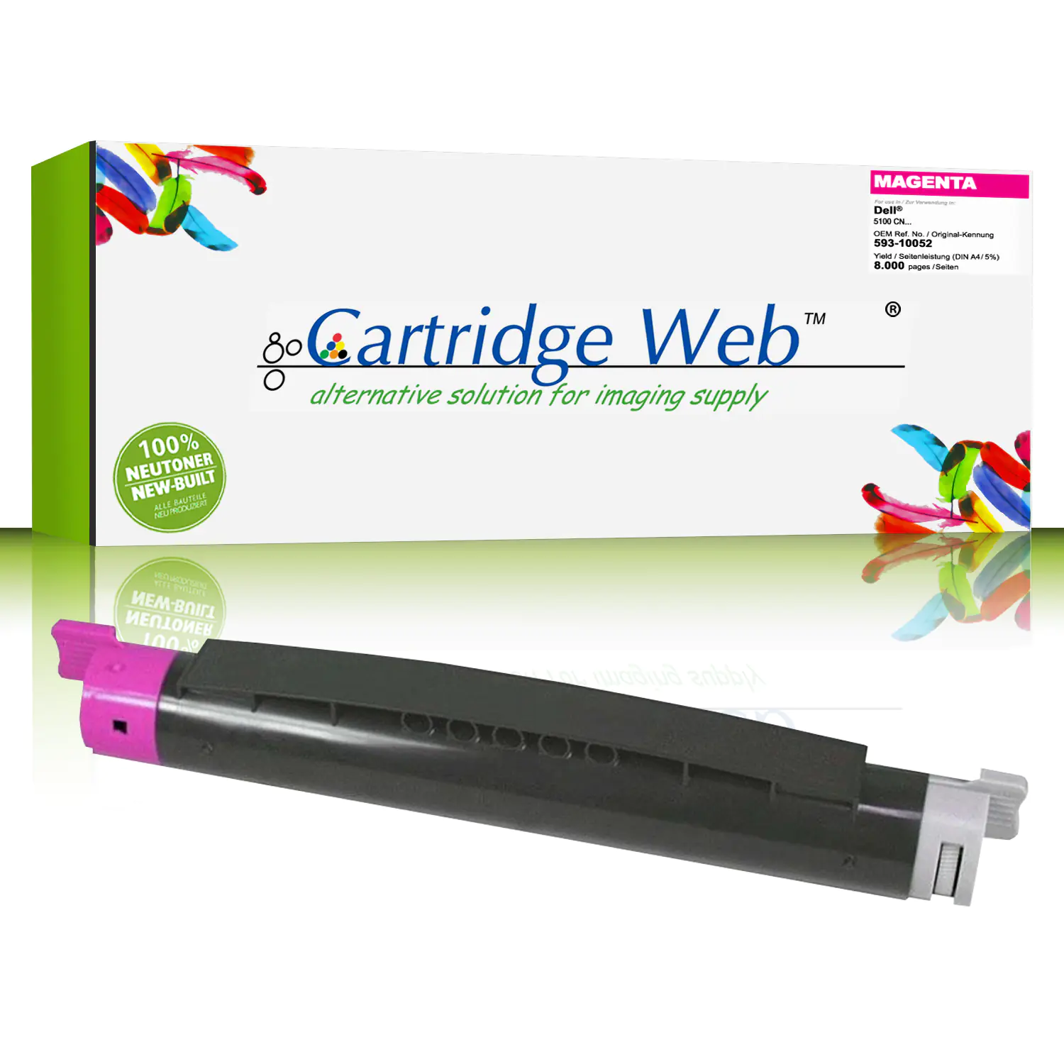 CartridgeWeb Toner kompatibel zu Dell 593-10052 G5578 magenta 8.000 Seiten 1 Stück CartridgeWeb Toner kompatibel zu Dell 593-10052 G5578 magenta 8.000 Seiten 1 Stück