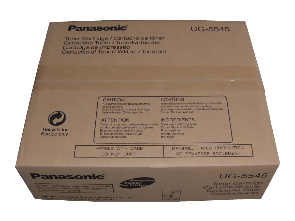 Panasonic UG-5545 - Schwarz - Original - Tonerpatrone - für Laser Fax UF-7100; Panafax UF-8100
