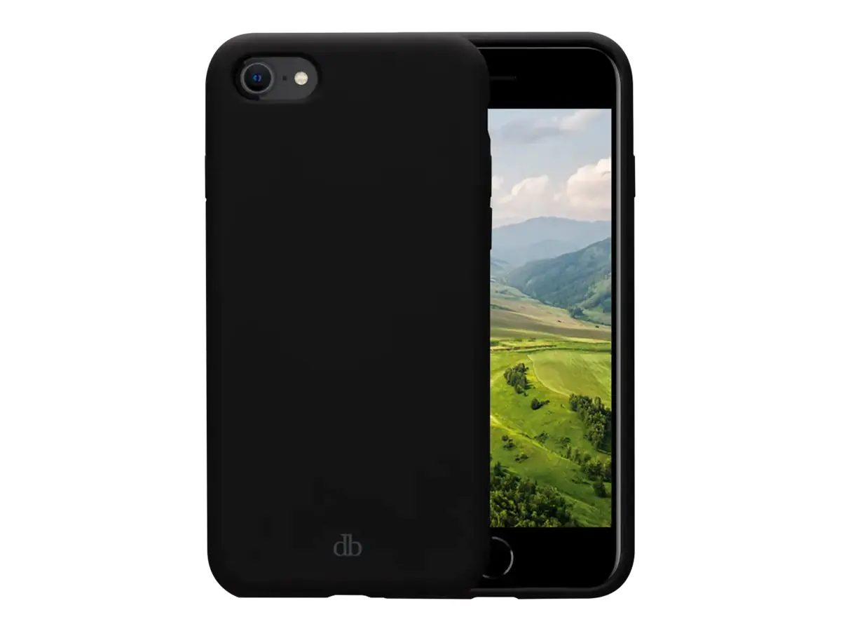 dbramante1928 Costa Rica - Hintere Abdeckung für Mobiltelefon - MagSafe-Kompatibilität - recycelter Kunststoff, Silikon - Night Black - für Apple iPhone 7, 8, SE (2. Generation) CRSENIBL1602