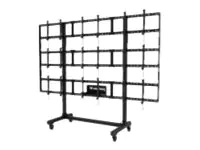 Peerless AV Portable Video Wall DS-C555-3X3 - Wagen - für Videoleinwand - schwarze