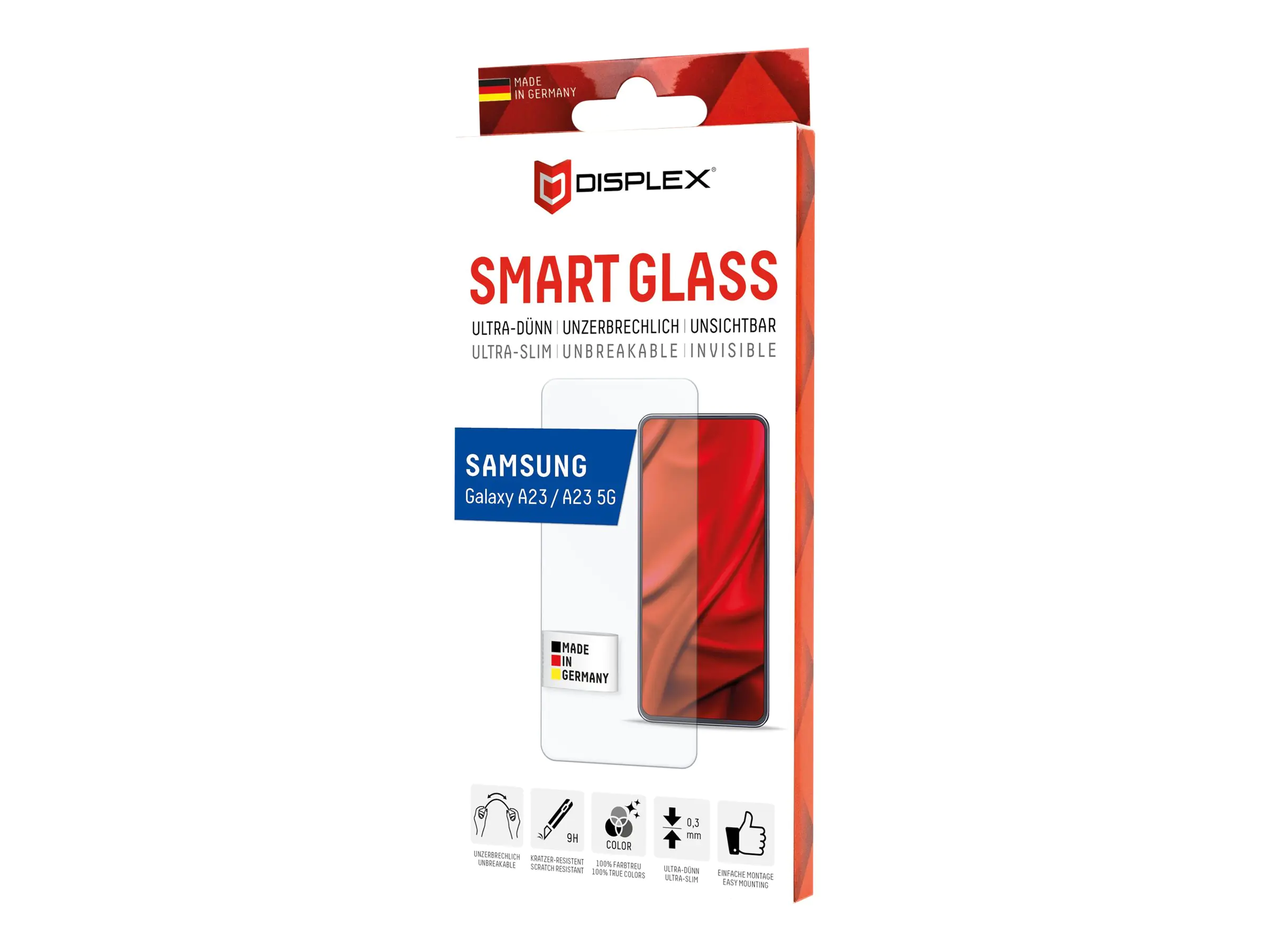E.V.I. DISPLEX Real Glass - Bildschirmschutz für Handy