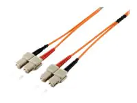 equip - Patch-Kabel - SC Single-Modus (M) zu SC Single-Modus (M) - 5 m - Glasfaser - Duplex - 9/125 Mikrometer - OS2 - halogenfrei - Gelb