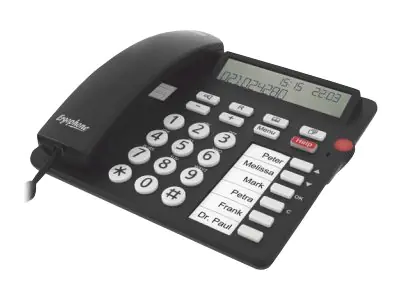 Tiptel Ergophone 1300 - Telefon mit Schnur mit 1081000