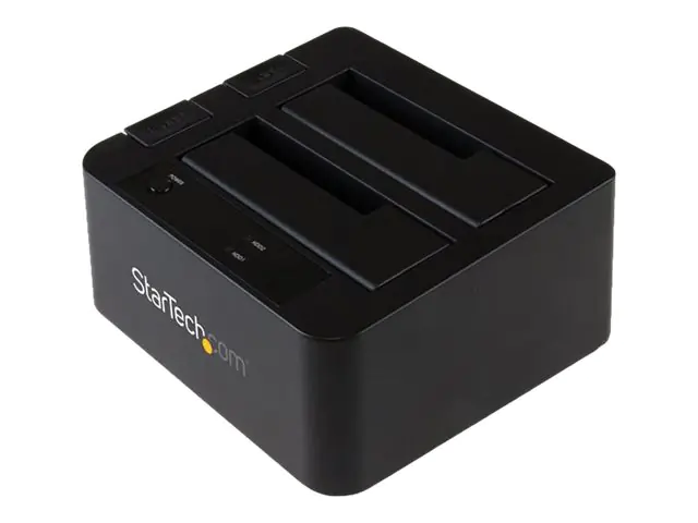 StarTech Dual-Bay USB 3.1 to SATA Hard Drive Docking Station, USB 3.1 (10 Gbps) Hard Drive Dock, External 2.53.5 SATA IIIIII, SSDHDD Docking Station, Hot-Swap Hard Drive Bay - Top-Loading - Speicher-Controller mit Datenanzeige, Netzanzeige - 2.5", 3.