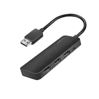 LogiLink DisplayPort-Splitter, 1x3-Port, 1x DP zu 3x HDMI, 4K/60 Hz, HDCP, MST, DisplayPort, 3x HDMI, 3840 x 2160 Pixel, Schwarz, Acrylnitril-Butadien-Styrol (ABS), 4K Ultra HD CV0146