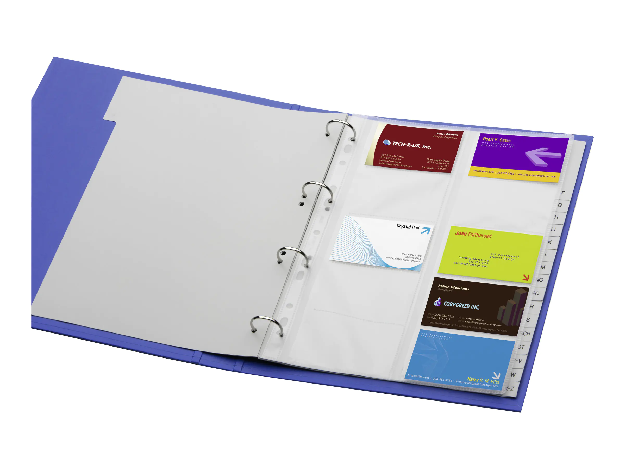 Durable VISIFIX - Visitenkartenseite - für 54 x 90 mm - Kapazität: 20 Karten - durchsichtig (Packung mit 10) 2389-19