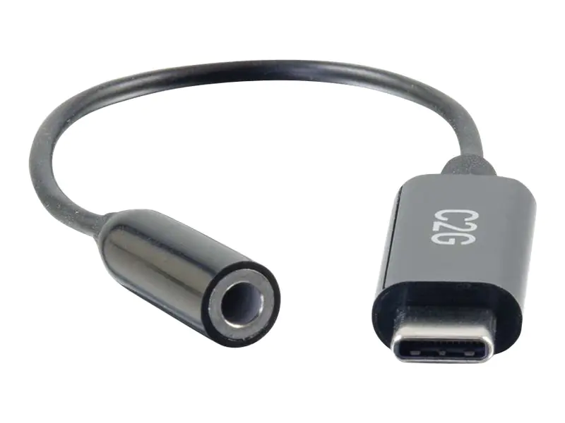 C2G USB C to 3.5mm Audio Adapter - USB C to AUX Cable - USB C to Headphone Jack - Adapter USB-C auf Klinkenstecker - 24 pin USB-C männlich zu mini-phone stereo 3.5 mm weiblich C2G USB C to 3.5mm Audio Adapter - USB C to AUX Cable - USB C to Headphone Jack - Adapter USB-C auf Klinkenstecker - 24 pin USB-C männlich zu mini-phone stereo 3.5 mm weiblich