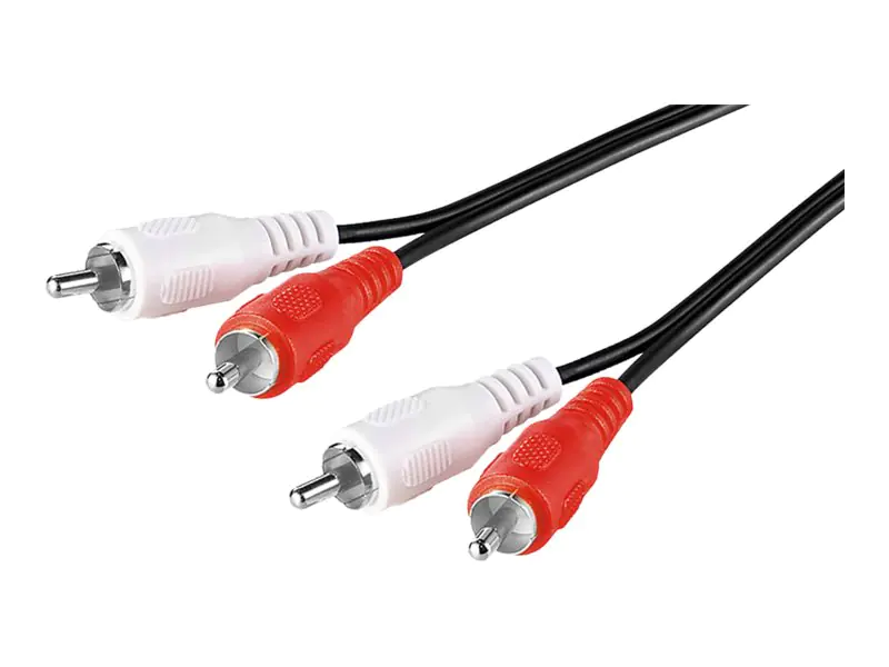 goobay AVK 128-0150 - Audiokabel - RCA (M) bis RCA (M) - 1.5 m - rund