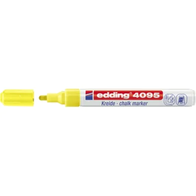 edding Kreidemarker 4095 4-4095065 2-3mm Rundspitze neongelb