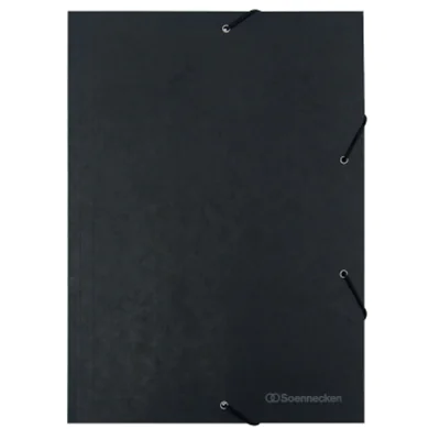 Soennecken Eckspanner 1489 DIN A4 3Klappen und Gummizug schwarz Soennecken Eckspanner 1489 DIN A4 3Klappen und Gummizug schwarz