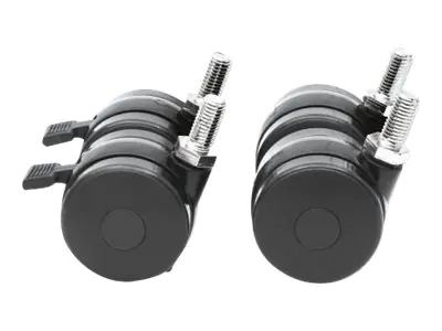 Intellinet Rollen für 19"-Schränke, 4er-Set, mit Feststellbremse, maximale Traglast 600 kg - Steckgehäuse-Rollensatz - Schwarz - 48.3 cm (19") 712170