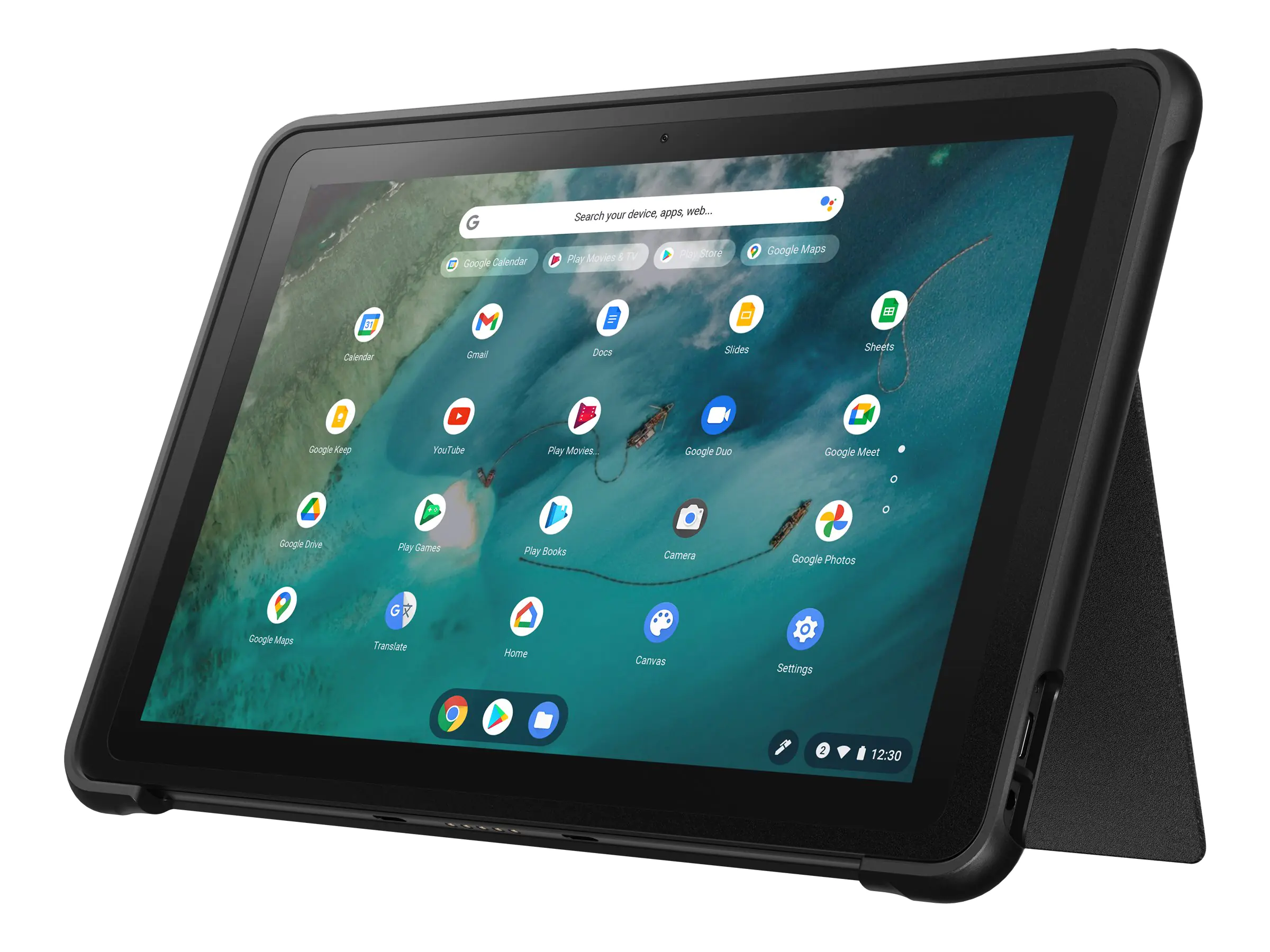 ASUS Chromebook Detachable CZ1 CZ1000DVA-L30006 - Mit abnehmbarer Tastatur - MT8183 / 2 GHz - Chrome OS - Mali-G72 MP3 - 4 GB RAM - 128 GB eMMC - 25.7 cm (10.1") Touchscreen 1920 x 1200 - Wi-Fi 5 - Schwarz