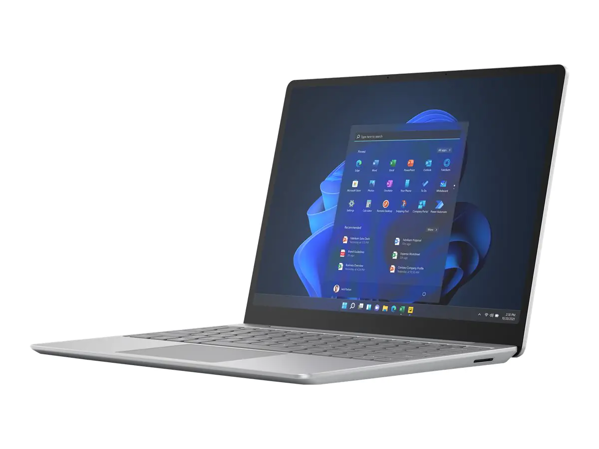 Microsoft Surface Laptop Go 2 for Business - Intel Core i5 1135G7 - Win 10 Pro - Iris Xe Graphics - 4 GB RAM - 128 GB SSD - 31.5 cm (12.4") Touchscreen 1536 x 1024 - Wi-Fi 6 - Platin - kbd: Deutsch