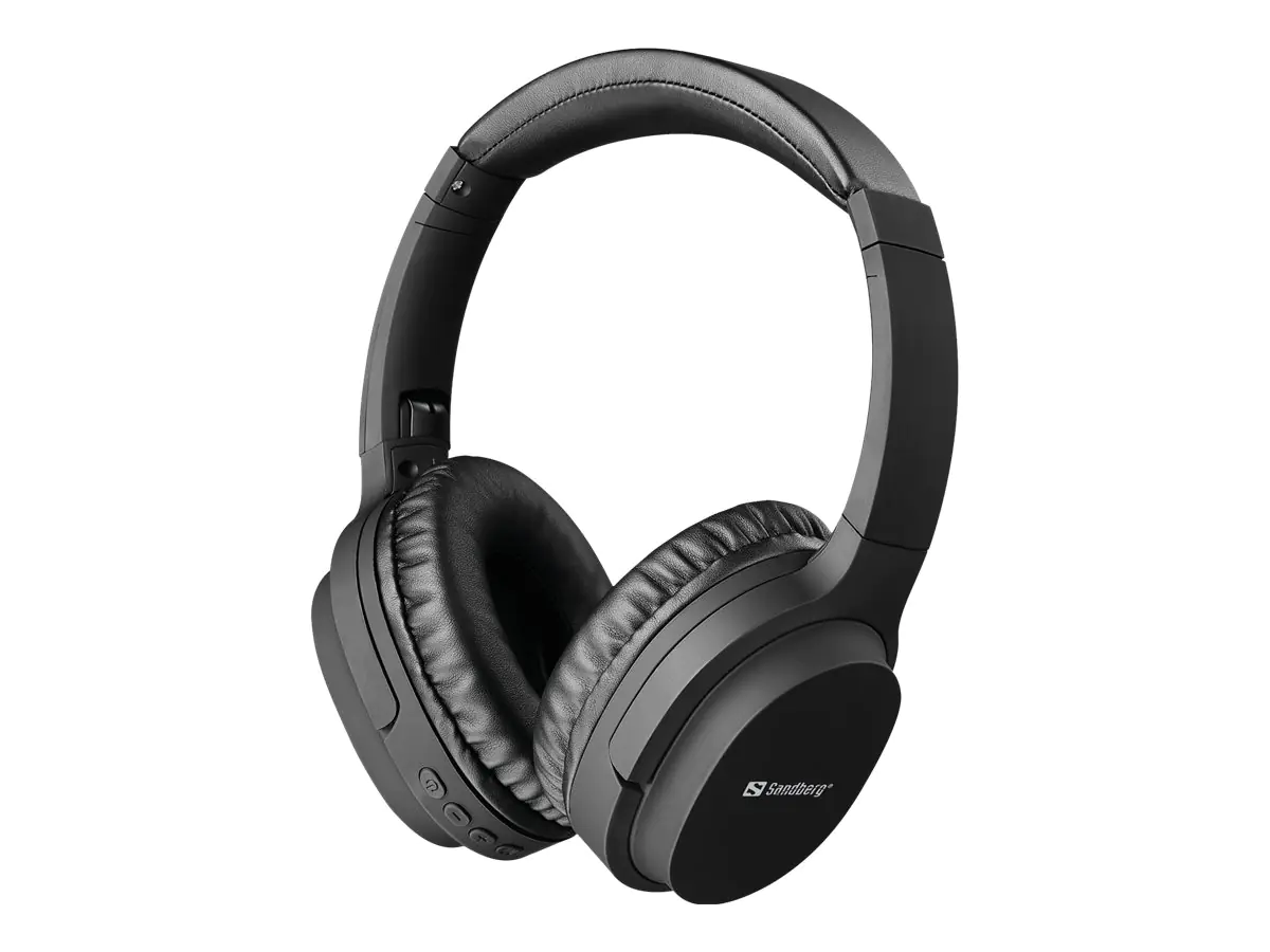 Sandberg Play'n Go - Kopfhörer mit Mikrofon - ohrumschließend - Bluetooth - kabellos, kabelgebunden - 3,5 mm Stecker